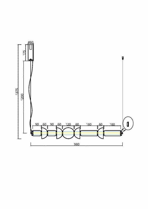Κρεμαστό φως 'Cosmo 2'