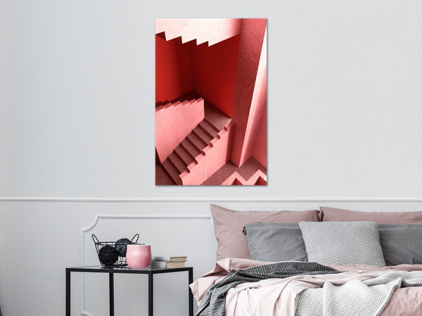 Kunstdruck auf Leinwand 'Stairs to Nowhere Vertical'