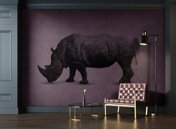 Tapete 'Rhino 2' 400x270cm