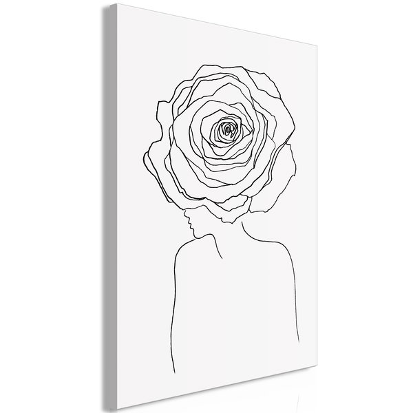 Umjetnički print na platnu 'Look Away Vertical'