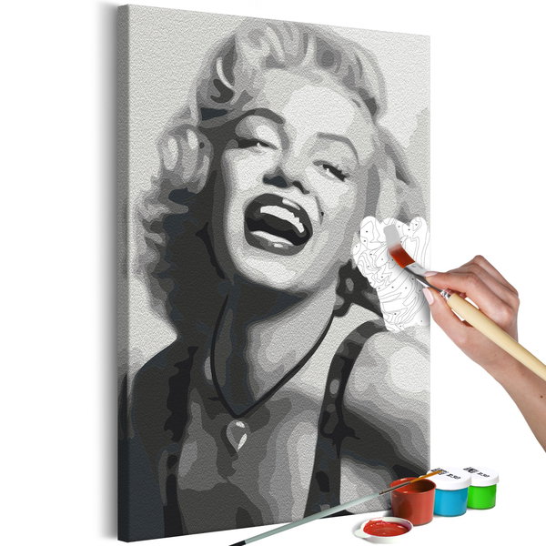 Peinture par numéros adultes 'Laughing Marylin'