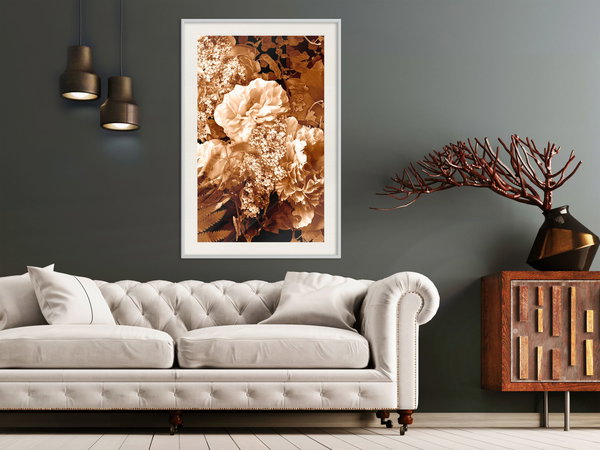 Poster 'Bouquet in Sepia'