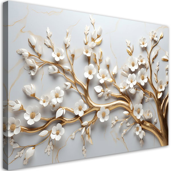 Kunstdruck auf Leinwand 'Golden Branch 3'