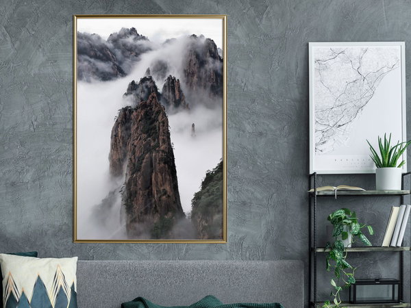 Poster 'Clouds Pierced by Mountain Peaks'