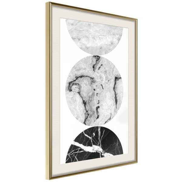 Poster 'Three Shades of Marble'