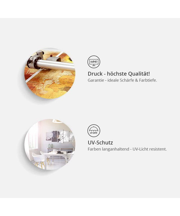 Kunstdruck auf Leinwand 'Feminine Architecture Vertical'