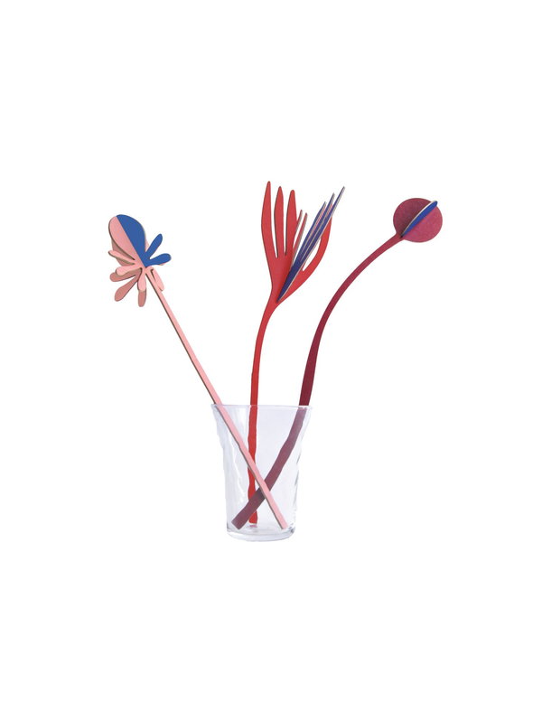 Skulpture od papira 'Red Floral Art'