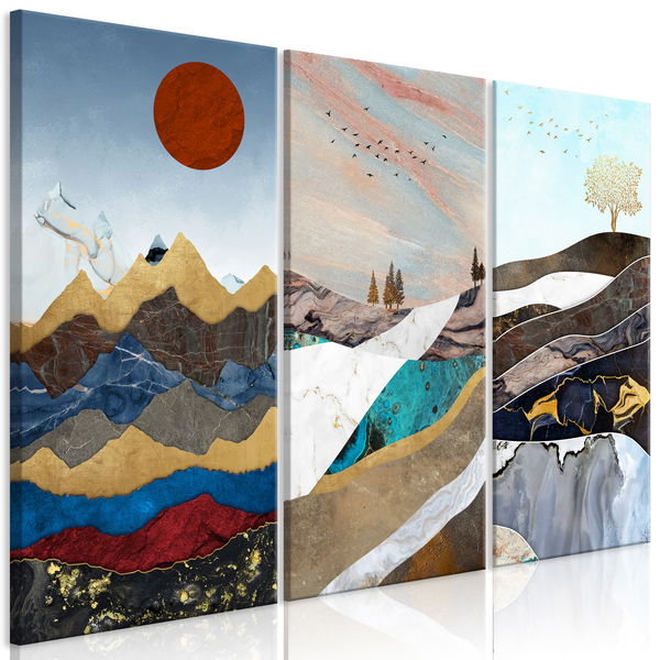 Εκτύπωση τέχνης &#039;Panorama of Thoughts (3 Parts)&#039;