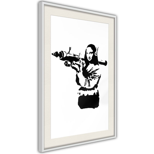 Plakat 'Banksy Mona Lisa with Rocket Launcher'