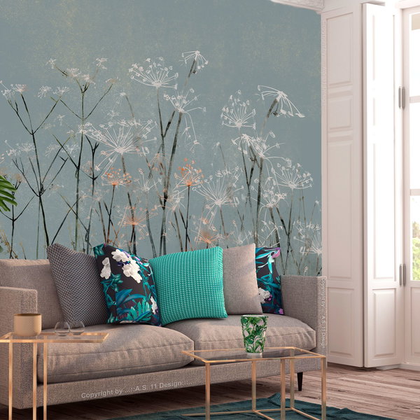 Zelfklevend behang 'Garlic Flowers'