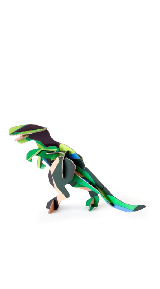 Sculpturi din hârtie 'Green Dino Art'