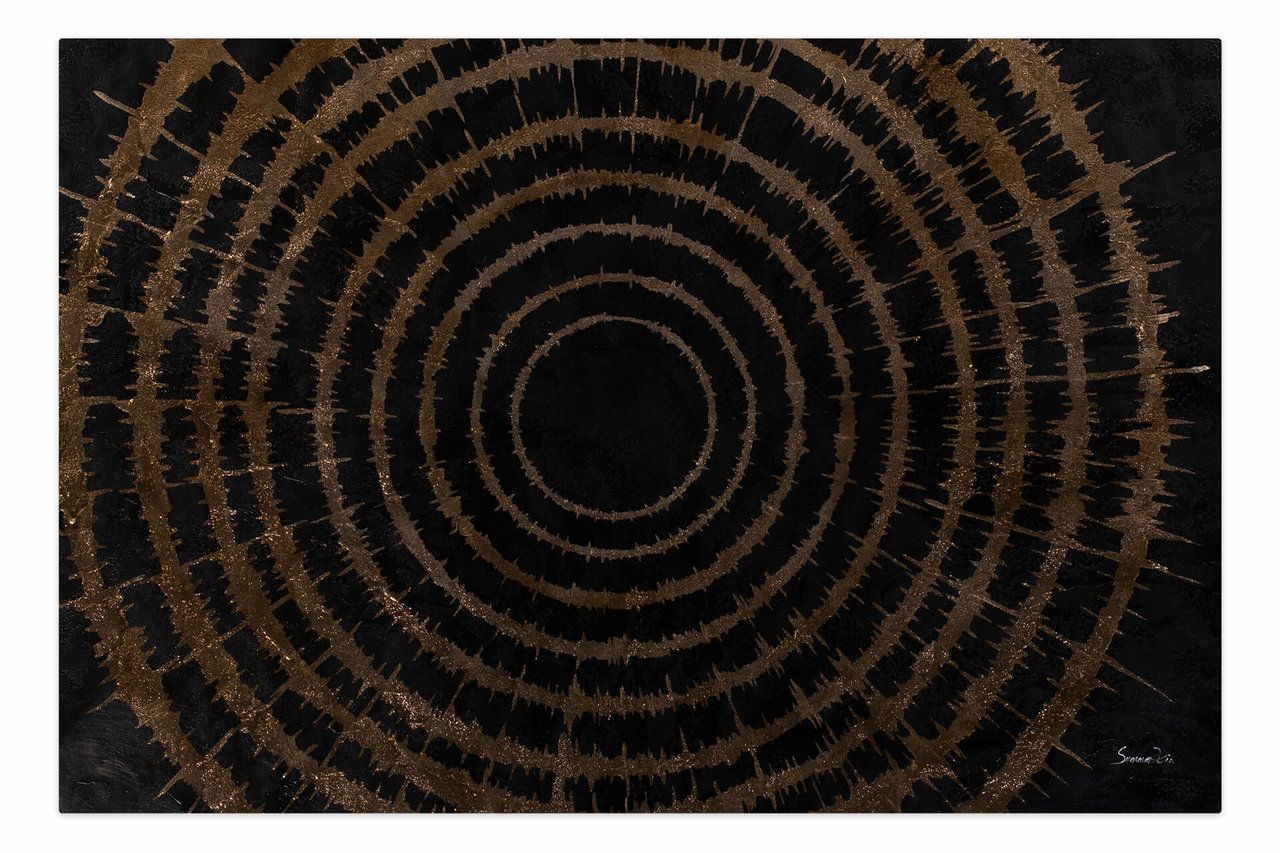 Olieverf schilderijen 'The Time Travel' | Handgeschilderd unicum 180x120cm in de ruimte.