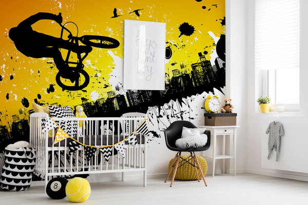 Tapete 'Bmx Riders' 400x267cm