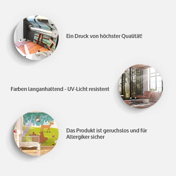 Selbstklebende Tapete 'Magic Grove (Black and White)'