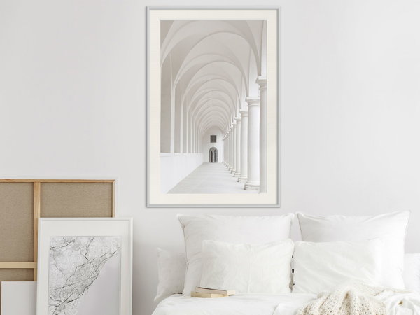 Poster 'White Colonnade'