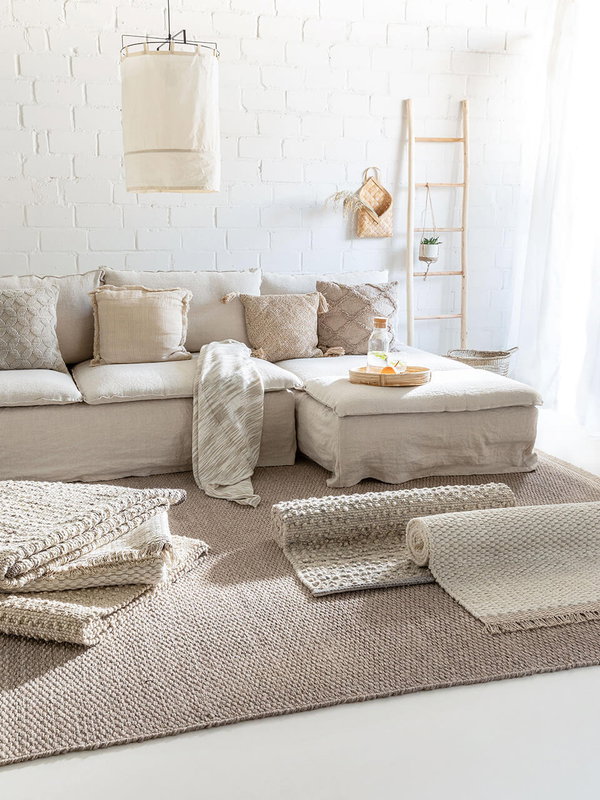 Design Wollteppich Lana Beige