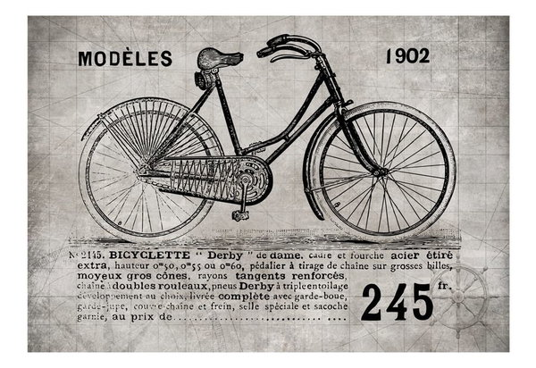 Tapete 'Bicycle (Vintage)'