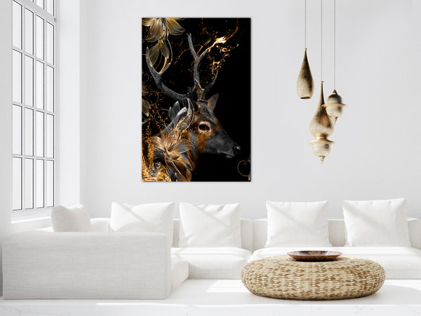 Kunstdruck auf Leinwand 'Treasure of the Woods Vertical'