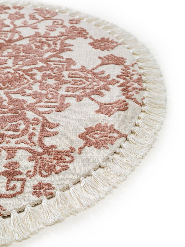 Design Runder Teppich Elias Terracotta