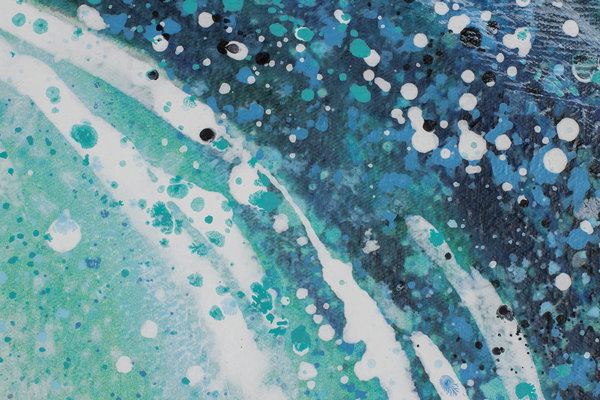 Handgemaltes Gemälde 'The perfect Wave' 90x60cm | inkl. Echtheitszertifikat