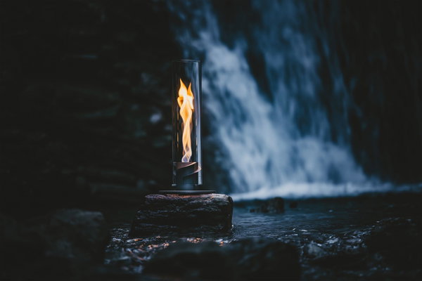 SPIN 1200 Tischfeuer grau | Outdoor &amp; Indoor