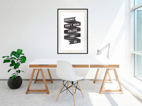 Poster 'Dreams don't work'