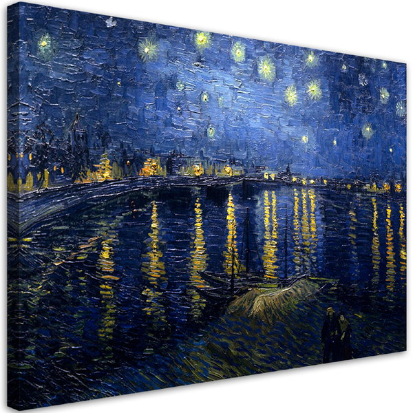 Kunstdruck auf Leinwand 'Starry Night Over the Rhône'
