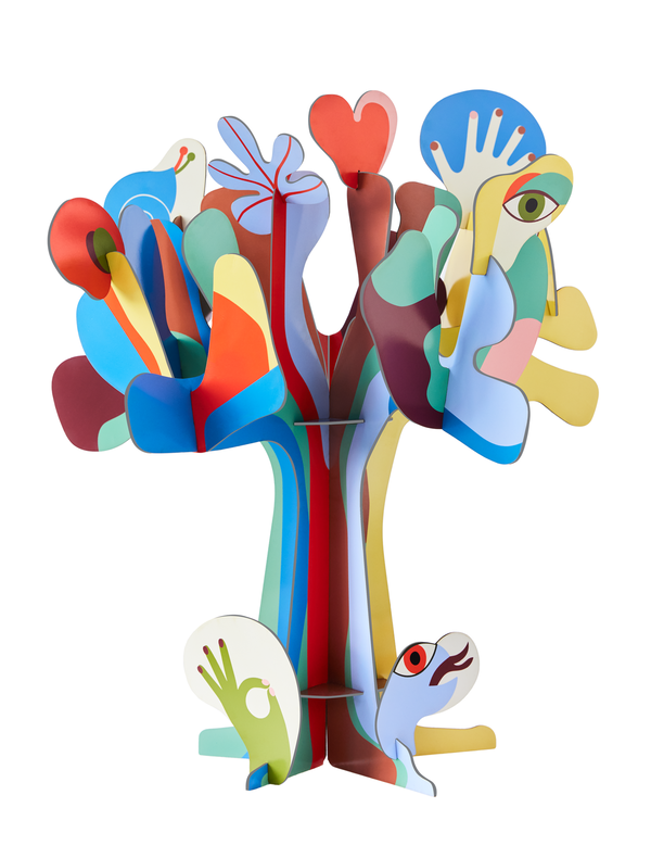 Sculptures en papier 'Abstract Tree Art'