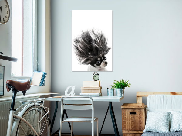 Kunstdruck auf Leinwand 'Chihuahua Vertical'