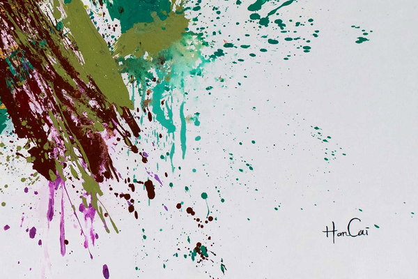 Großzügig aufgetragene Farben