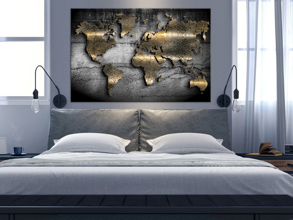 Kunstdruck auf Leinwand 'Jewels of the World Wide'