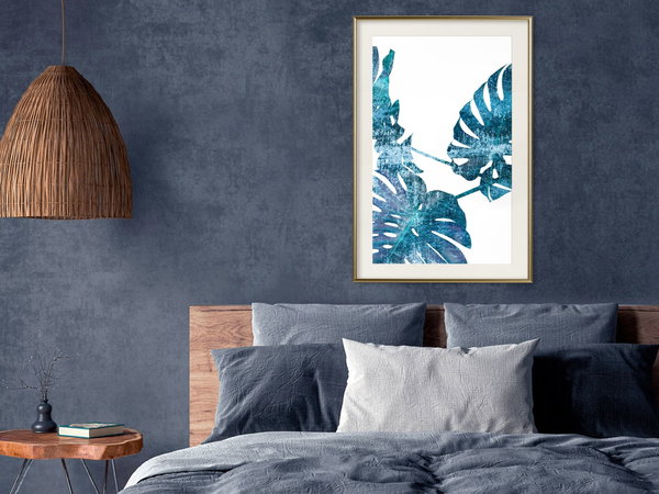 Poster 'Sapphire Monstera'