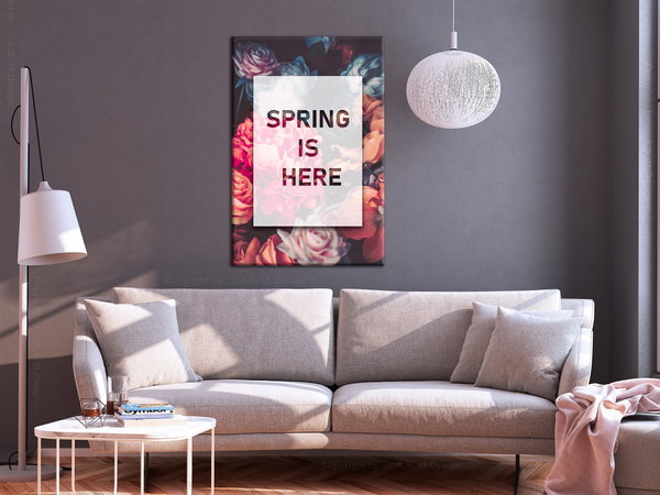 Kunstdruck auf Leinwand 'Spring Is Here Vertical'
