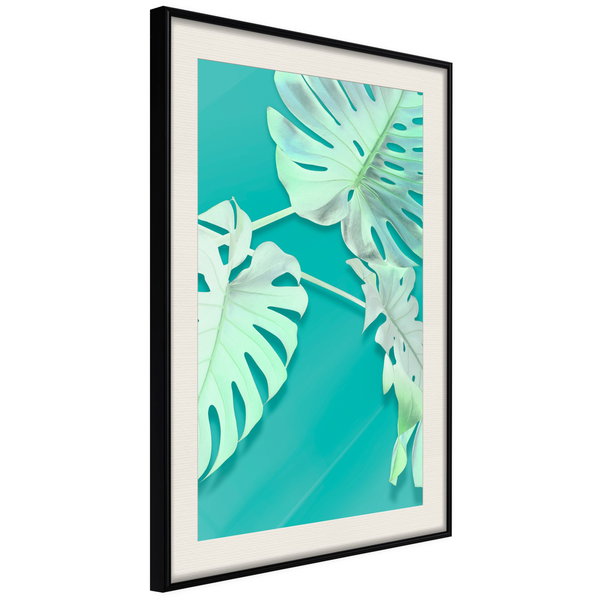 Poster 'Teal Monstera'