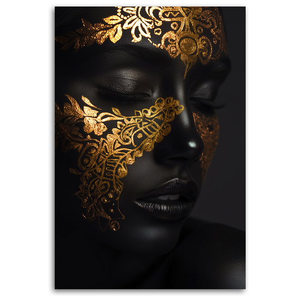 Kunstdruck auf Leinwand 'Golden Elegance 10'