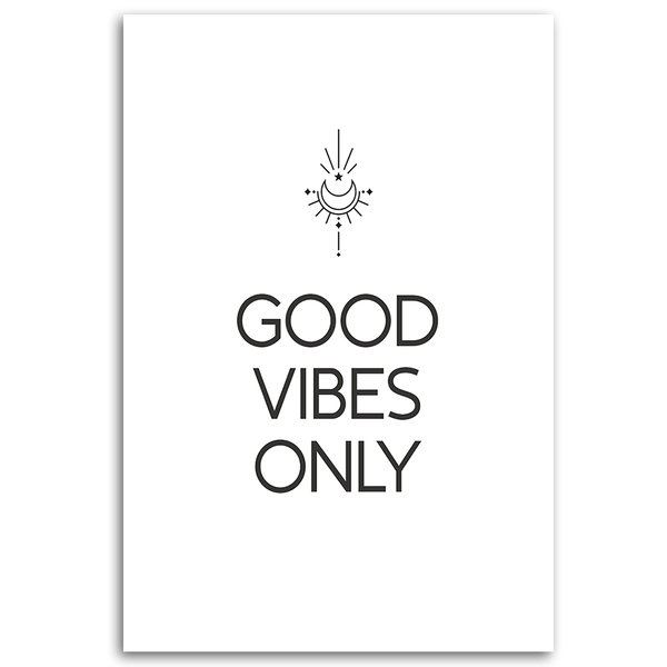 Kunstdruck auf Leinwand 'Good Vibes Only'