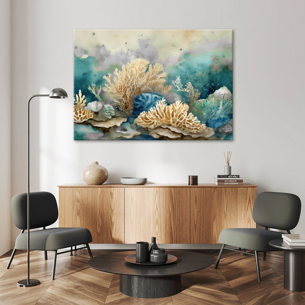 Kunstdruck auf Leinwand 'Ocean Echoes 4'