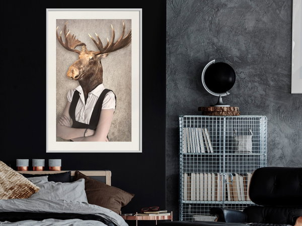 Poster 'Brainy Moose'