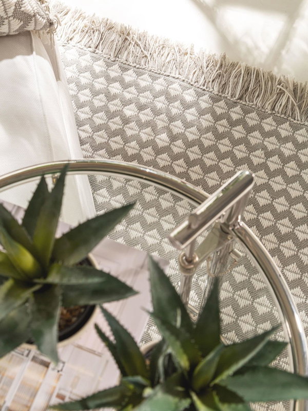 Design Teppich aus recyceltem Material Morty Grau