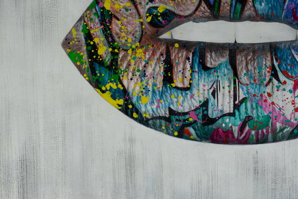 Pintura aplicada con generosidad