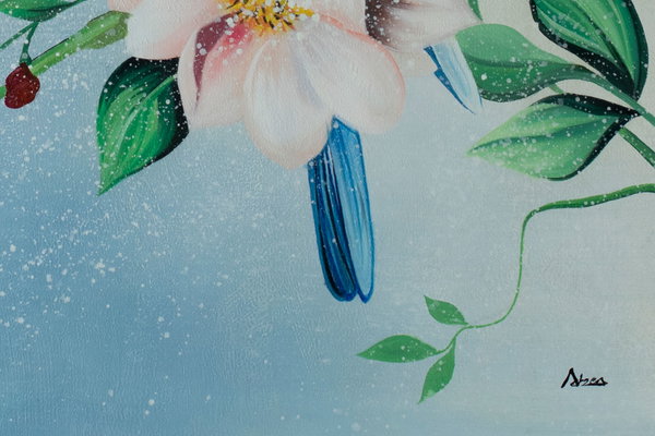 Pintura aplicada con generosidad