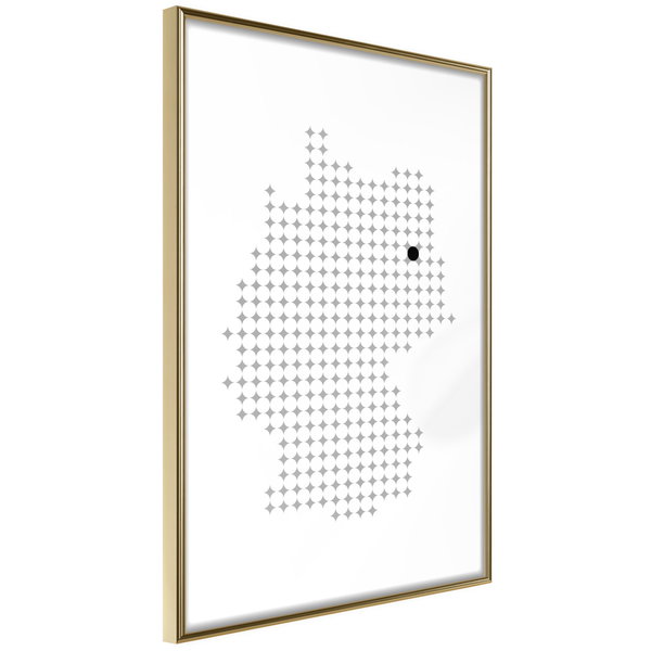 Poster 'Pixel Map of Germany'
