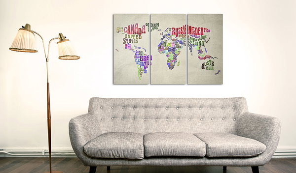 Διακοσμητικός πίνακας καρφιτσών 'Colorful Countries'