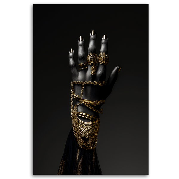 Kunstdruck auf Leinwand 'Golden Elegance 4'