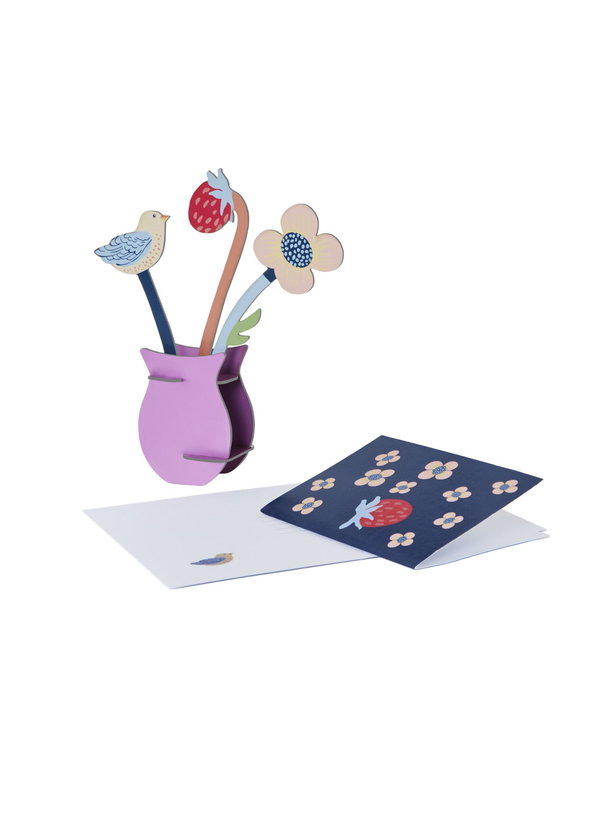 Papierskulptur 'Verspielte Blüte'