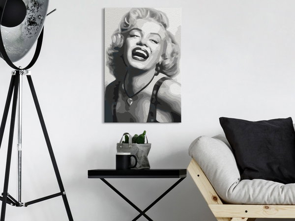 Malen nach Zahlen für Erwachsene 'Laughing Marylin'