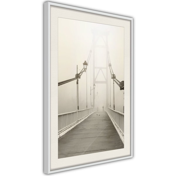 Poster 'Bridge Disappearing into Fog'