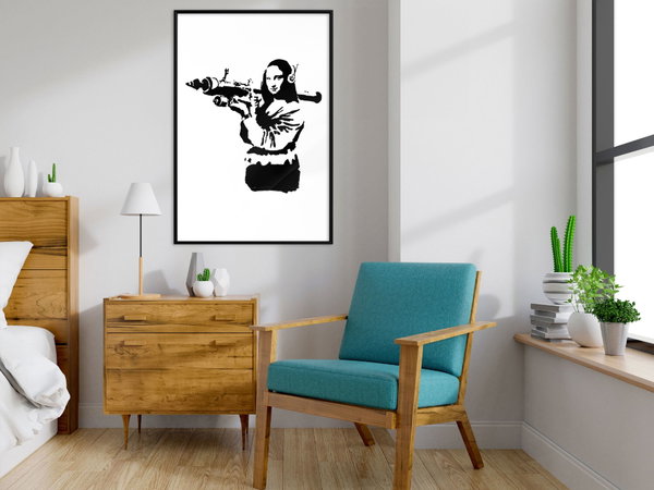 Plakat 'Banksy Mona Lisa with Rocket Launcher'