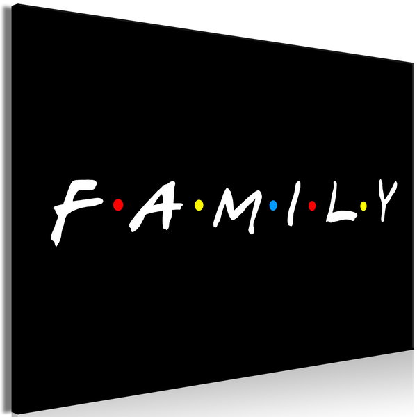 Kunstdruk op canvas 'Family Wide'
