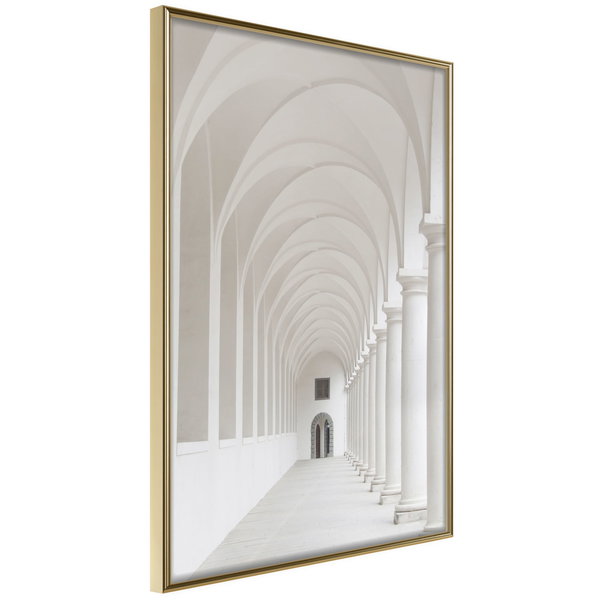 Poster 'White Colonnade'